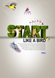 运动鞋杂志广告