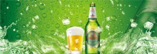 水珠素材清凉啤酒广告图片
