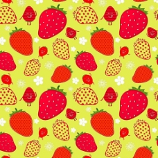 草莓底纹背景素材图片
