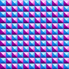 三维设计粉红色和蓝色色调的三维多边形背景