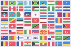 世界国旗100个世界各国国旗图标下载