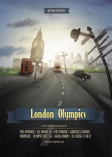 伦敦奥运城市宣传海报psd素材