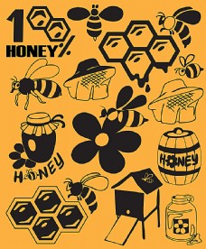 餐饮蜂蜜图标