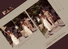 幸福时光幸福的时光婚纱摄影模板设计psd素材