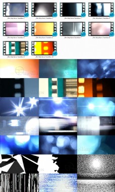 10款电影胶片样式的转场特效 含音频