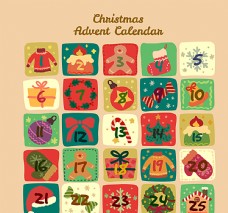 画册设计圣诞节元素日历图片
