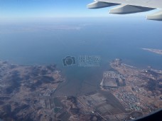 空中俯视朝鲜海域