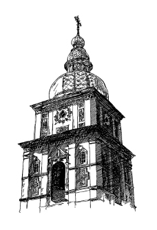 教堂建筑插画图片
