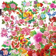 PSD分层素材PS花朵花卉分层素材图片