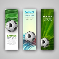 世界杯足球banner矢量素材