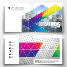 创意画册精美企业画册设计元素矢量素材