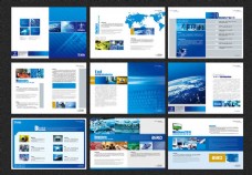 商务大气企业画册设计模板psd素材