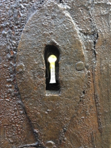 墙壁上的钥匙孔
