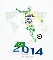 创意画册世界杯背景矢量素材图片