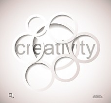 creativity字母立体背景