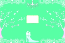欧式婚礼背景图片PSD分层素材