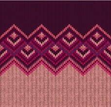 紫色菱形针织背景矢量素材