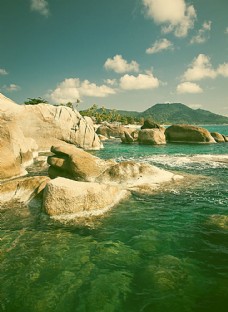 大自然大海与岩石