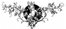 古典图案天使宗教神话古典纹饰欧式图案0354