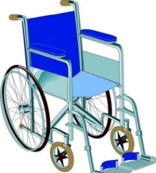 轮椅医疗器材矢量素材EPS0005