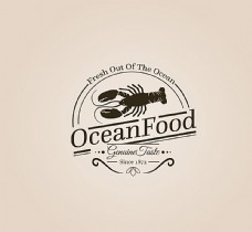 餐厅龙虾标志图片