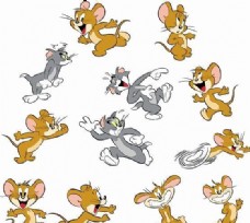 猫和老鼠电影卡通形象矢量AI06