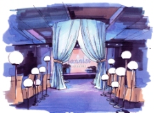 婚礼宴会仪式厅手绘表现—兰尼斯图片