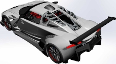 超跑街道版超级跑车机械模型