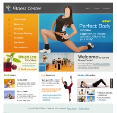 女性健身美体网站图片
