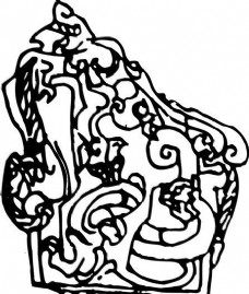 秦汉时代版画装饰画矢量AI格式1254