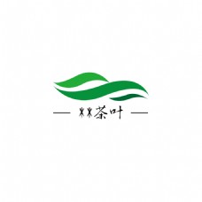 绿色叶子茶叶logo