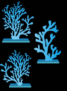 珊瑚树矢量图片