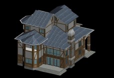 世界最好的100栋别墅MAX独栋多层别墅3D模型