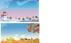 新品上市展板秋天背景冬季海报图片