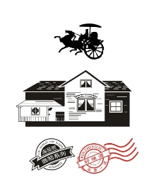 logo马车房子面筋系列图片