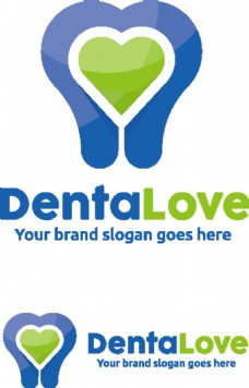 爱的牙科logo设计