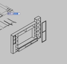 CAD陈龙 电视墙 3DCAD图片