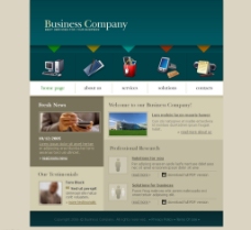 企业类国外企业站web界面设计图片