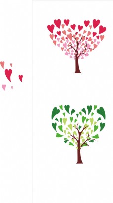 设计图源文件许愿树幸福树树矢量图