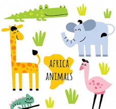 画册设计可爱非洲动物图片