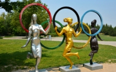 奥运雕塑图片