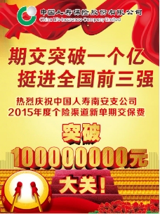 中国人寿突破1亿海报