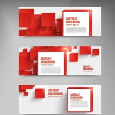 抽象设计矢量抽象红色立体设计素材图片