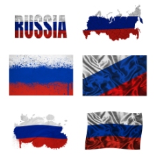俄罗斯地图国旗