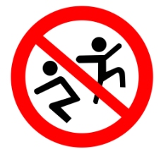 禁止嬉戏打闹禁止打闹嬉戏图片