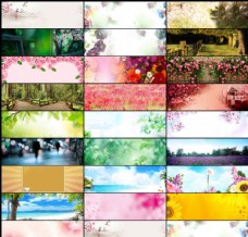广告素材25款淘宝唯美花朵广告背景图片素材