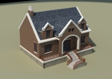 别墅3D模型图片