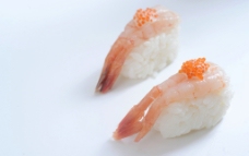 甜虾寿司  菜谱素材图片