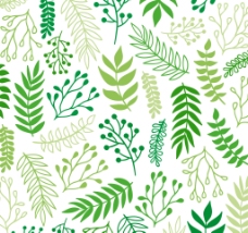 绿树手绘绿叶装饰背景