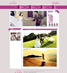 婚纱摄影网页模板内页图片